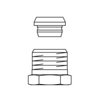 Присоединительный набор Oventrop Н ЕК, 1/2", 15, латунь, нажимной винт-никелированный, уплотнение-металлическое (ст.арт.1027155)