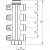 Коллектор распределительный Rehau 1", 2 контура, размер отвода-3/4" ЕК